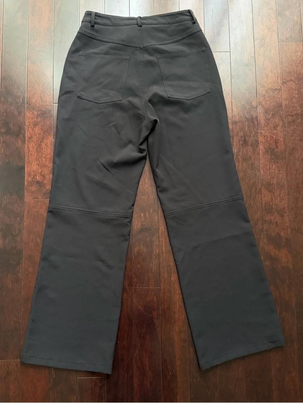 Princess Polly Women’s Black Slacks Size 4 Pants Wide Leg High Rise Work office - Picture 4 of 6